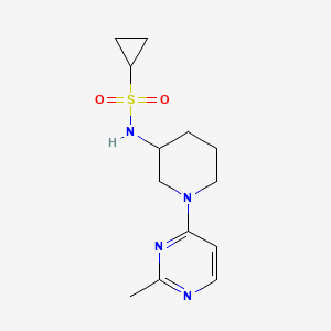 N-[1-(2-methylpyrimidin-4-yl)piperidin-3-yl]cyclopropanesulfonamide