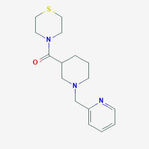 4-{1-[(pyridin-2-yl)methyl]piperidine-3-carbonyl}thiomorpholine