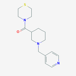 molecular formula C16H23N3OS B6471187 4-{1-[(pyridin-4-yl)methyl]piperidine-3-carbonyl}thiomorpholine CAS No. 2640867-08-7