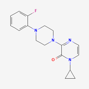 1-cyclopropyl-3-[4-(2-fluorophenyl)piperazin-1-yl]-1,2-dihydropyrazin-2-one