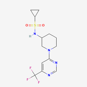 N-{1-[6-(trifluoromethyl)pyrimidin-4-yl]piperidin-3-yl}cyclopropanesulfonamide