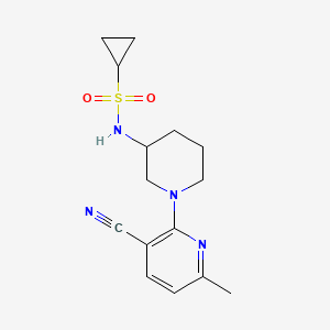 N-[1-(3-cyano-6-methylpyridin-2-yl)piperidin-3-yl]cyclopropanesulfonamide