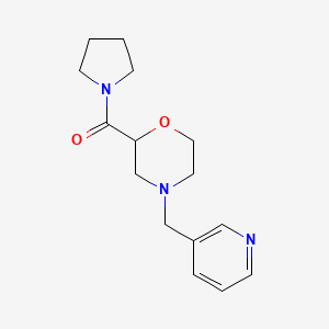 4-[(pyridin-3-yl)methyl]-2-(pyrrolidine-1-carbonyl)morpholine