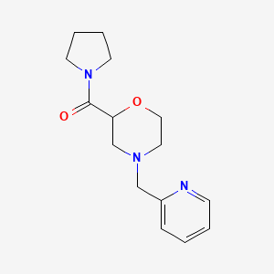 4-[(pyridin-2-yl)methyl]-2-(pyrrolidine-1-carbonyl)morpholine