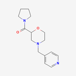 4-[(pyridin-4-yl)methyl]-2-(pyrrolidine-1-carbonyl)morpholine