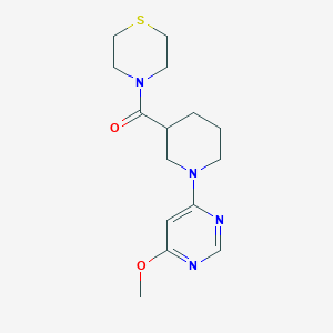 4-[1-(6-methoxypyrimidin-4-yl)piperidine-3-carbonyl]thiomorpholine