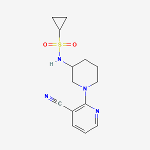 N-[1-(3-cyanopyridin-2-yl)piperidin-3-yl]cyclopropanesulfonamide