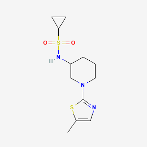 N-[1-(5-methyl-1,3-thiazol-2-yl)piperidin-3-yl]cyclopropanesulfonamide