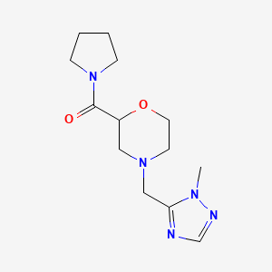 4-[(1-methyl-1H-1,2,4-triazol-5-yl)methyl]-2-(pyrrolidine-1-carbonyl)morpholine