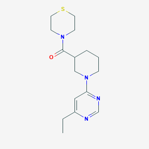 4-[1-(6-ethylpyrimidin-4-yl)piperidine-3-carbonyl]thiomorpholine