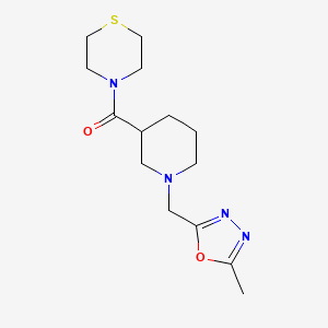 4-{1-[(5-methyl-1,3,4-oxadiazol-2-yl)methyl]piperidine-3-carbonyl}thiomorpholine