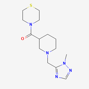 4-{1-[(1-methyl-1H-1,2,4-triazol-5-yl)methyl]piperidine-3-carbonyl}thiomorpholine