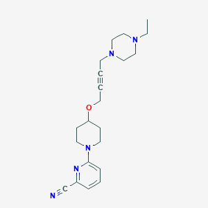 6-(4-{[4-(4-ethylpiperazin-1-yl)but-2-yn-1-yl]oxy}piperidin-1-yl)pyridine-2-carbonitrile