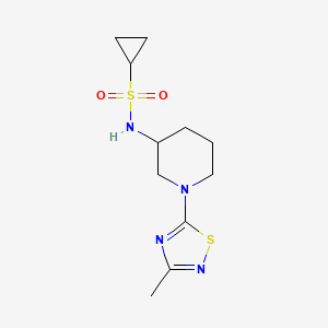 N-[1-(3-methyl-1,2,4-thiadiazol-5-yl)piperidin-3-yl]cyclopropanesulfonamide