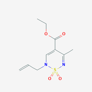 ethyl 5-methyl-1,1-dioxo-2-(prop-2-en-1-yl)-2H-1lambda6,2,6-thiadiazine-4-carboxylate