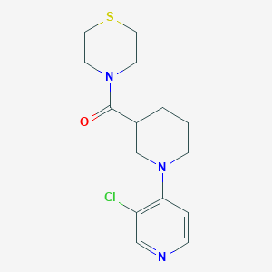 4-[1-(3-chloropyridin-4-yl)piperidine-3-carbonyl]thiomorpholine