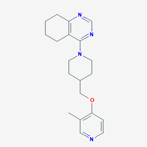 molecular formula C20H26N4O B6471533 4-(4-{[(3-methylpyridin-4-yl)oxy]methyl}piperidin-1-yl)-5,6,7,8-tetrahydroquinazoline CAS No. 2640893-62-3