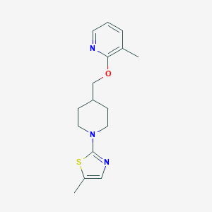 3-methyl-2-{[1-(5-methyl-1,3-thiazol-2-yl)piperidin-4-yl]methoxy}pyridine