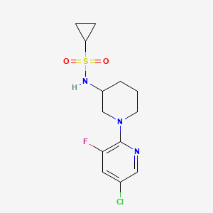 N-[1-(5-chloro-3-fluoropyridin-2-yl)piperidin-3-yl]cyclopropanesulfonamide