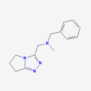 molecular formula C14H18N4 B6471569 benzyl(methyl)({5H,6H,7H-pyrrolo[2,1-c][1,2,4]triazol-3-yl}methyl)amine CAS No. 2640978-81-8