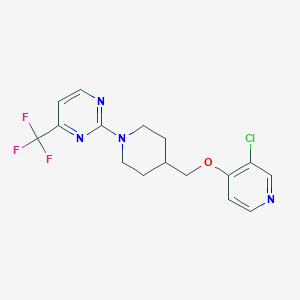 2-(4-{[(3-chloropyridin-4-yl)oxy]methyl}piperidin-1-yl)-4-(trifluoromethyl)pyrimidine