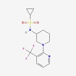 N-{1-[3-(trifluoromethyl)pyridin-2-yl]piperidin-3-yl}cyclopropanesulfonamide