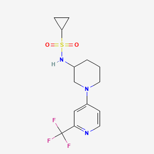 N-{1-[2-(trifluoromethyl)pyridin-4-yl]piperidin-3-yl}cyclopropanesulfonamide