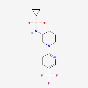 N-{1-[5-(trifluoromethyl)pyridin-2-yl]piperidin-3-yl}cyclopropanesulfonamide