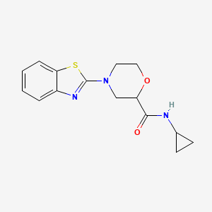 4-(1,3-benzothiazol-2-yl)-N-cyclopropylmorpholine-2-carboxamide