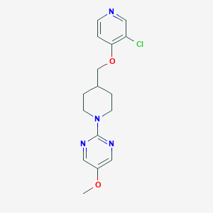 2-(4-{[(3-chloropyridin-4-yl)oxy]methyl}piperidin-1-yl)-5-methoxypyrimidine