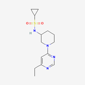 N-[1-(6-ethylpyrimidin-4-yl)piperidin-3-yl]cyclopropanesulfonamide