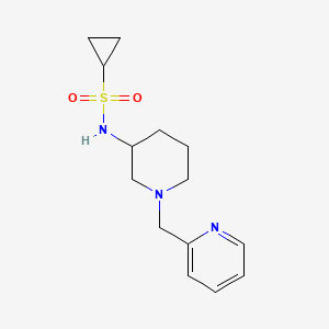 N-{1-[(pyridin-2-yl)methyl]piperidin-3-yl}cyclopropanesulfonamide