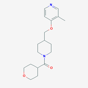 3-methyl-4-{[1-(oxane-4-carbonyl)piperidin-4-yl]methoxy}pyridine