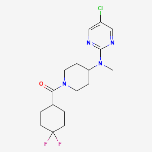 5-chloro-N-[1-(4,4-difluorocyclohexanecarbonyl)piperidin-4-yl]-N-methylpyrimidin-2-amine