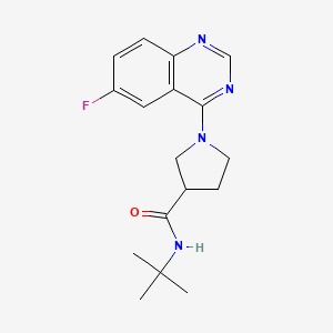 molecular formula C17H21FN4O B6471793 N-tert-butyl-1-(6-fluoroquinazolin-4-yl)pyrrolidine-3-carboxamide CAS No. 2640829-47-4