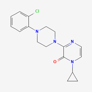 3-[4-(2-chlorophenyl)piperazin-1-yl]-1-cyclopropyl-1,2-dihydropyrazin-2-one