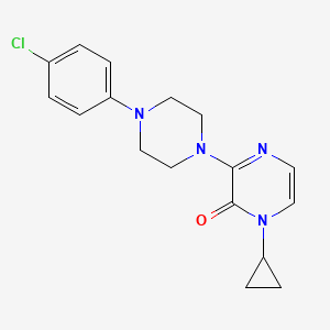 3-[4-(4-chlorophenyl)piperazin-1-yl]-1-cyclopropyl-1,2-dihydropyrazin-2-one