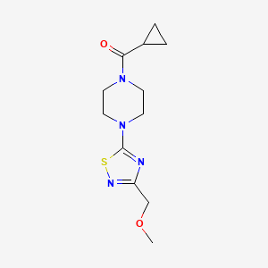 1-cyclopropanecarbonyl-4-[3-(methoxymethyl)-1,2,4-thiadiazol-5-yl]piperazine