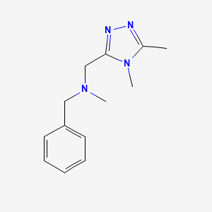 benzyl[(4,5-dimethyl-4H-1,2,4-triazol-3-yl)methyl]methylamine