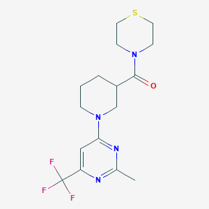 4-{1-[2-methyl-6-(trifluoromethyl)pyrimidin-4-yl]piperidine-3-carbonyl}thiomorpholine