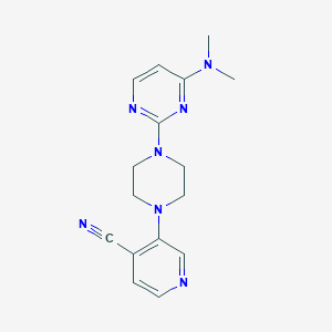 3-{4-[4-(dimethylamino)pyrimidin-2-yl]piperazin-1-yl}pyridine-4-carbonitrile