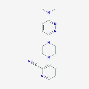 3-{4-[6-(dimethylamino)pyridazin-3-yl]piperazin-1-yl}pyridine-2-carbonitrile