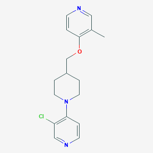 3-chloro-4-(4-{[(3-methylpyridin-4-yl)oxy]methyl}piperidin-1-yl)pyridine