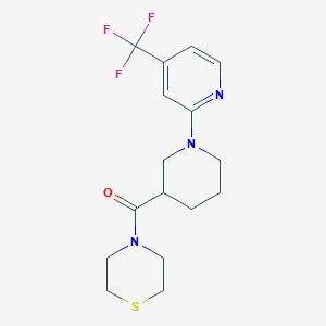 4-{1-[4-(trifluoromethyl)pyridin-2-yl]piperidine-3-carbonyl}thiomorpholine