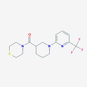 4-{1-[6-(trifluoromethyl)pyridin-2-yl]piperidine-3-carbonyl}thiomorpholine