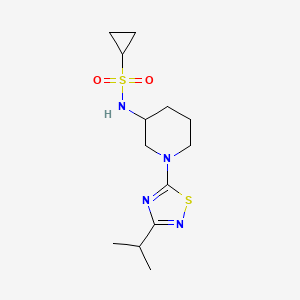 N-{1-[3-(propan-2-yl)-1,2,4-thiadiazol-5-yl]piperidin-3-yl}cyclopropanesulfonamide