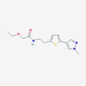 2-ethoxy-N-{2-[5-(1-methyl-1H-pyrazol-4-yl)thiophen-2-yl]ethyl}acetamide