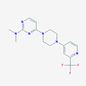 N,N-dimethyl-4-{4-[2-(trifluoromethyl)pyridin-4-yl]piperazin-1-yl}pyrimidin-2-amine