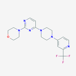 4-(4-{4-[2-(trifluoromethyl)pyridin-4-yl]piperazin-1-yl}pyrimidin-2-yl)morpholine