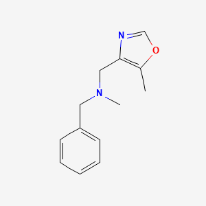 benzyl(methyl)[(5-methyl-1,3-oxazol-4-yl)methyl]amine